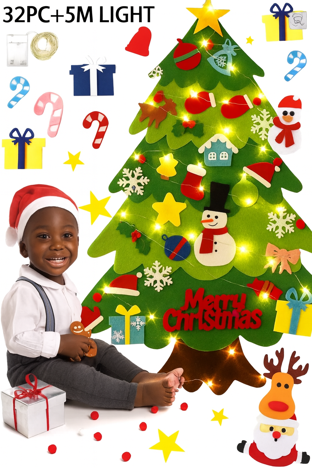 Sapin de Noël DIY en Feutrine